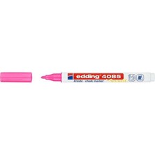 Edding Cam Kalemi 4085 Likit Tebeşir Kalemi (Sıvı Tebeşir) 1-2Mm Fosforlu Pembe (10 Lu Paket)