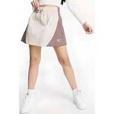 Nike Air Woven Mini Skirt In Brown Kadın Dokuma Spor Etek Kahve Bej