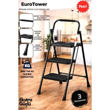 Ertekpa 3 Basamak Siyah Merdiven Geniş Basamaklı Eurotower, Et3