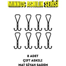 Viva Premium Sadem Mat Siyah Askı - Dayanıklı Metal Vestiyer ve Mobilya Askılığı