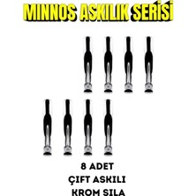 Viva Sıla Serisi Parlak Krom Çiftli Askılık - Lüks Portmanto ve Duvar Askısı