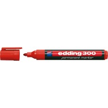 Edding E-300 Kırmızı Permanent Markör Kalemi 10 Lu Ed30002 (1 Paket 10 Adet)
