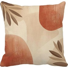 Queen Jera Dekoratif Kırlent Kılıfı 43X43CM - Çift Tarafı Baskı Bohem Soyut Desen