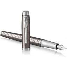 Parker Im Premium Desenli Kurşuni Dolma Kalem P1931680
