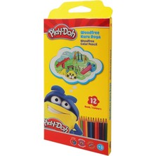 Play-Doh Kuru Boya Kalemi Woodfree Altıgen 12 Renk Ku029