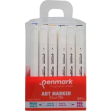 Penmark Markers Art Brush Çift Uçlu Kalem 24 Renk Set Hs-9000-24