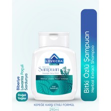 Lovecra Kepekli Saçlar Için Şampuan Biberiye Lavanta Paçuli Sardunya Yağı Bitki Özlü Bakım 290 ml