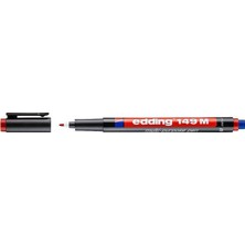 Edding E-149 M Asetat Kalemi Silgili Kırmızı 10 Lu ED14902 (1 Paket 10 Adet)