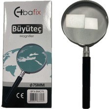 Bafix Büyüteç Cam Metal Çerçeveli 75 Mm Bfx-Bmc50