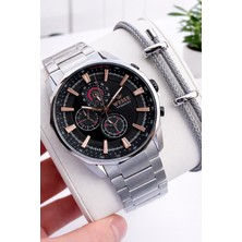 Wesse Titanıum Özel Seri Iç Fonksiyonları Aktif 5 Atm Suya Dayanıklı Erkek Kol Saati EW.403606-S