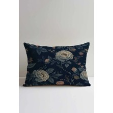 Queen Jera Country Tarzı Çiçek Desenli Kırlent Kılıfı 30X50CM | Çift Taraflı Baskılı Dekoratif Yastık
