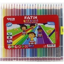 Fatih Kuru Boya Kalemi Tam Boy Mercanlı Çantalı 24 Renk 33290