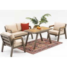 Divona Home Merlin Mini Bahçe Oturma Grubu(2+1+1+Masa)
