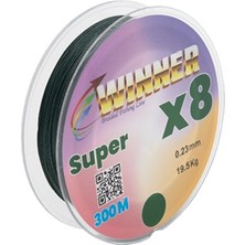 Barracuda Winner 8x Katlı Ip Misina 300MT (Yeşil Renk) 0,14 mm