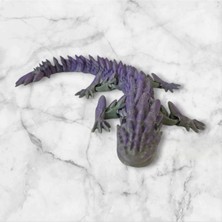 Dna Studio 3D Mor Ye?il Dragon Figür Anahtarl?k