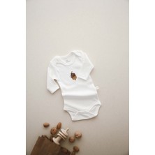 Ohlala Koala Palamut Nakışlı Uzun Kollu Body