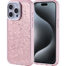 Cepustik Telefon Aksesuarları iPhone 15 Pro Max Kılıf Taşlı Tasarımlı Kapi Kılıf