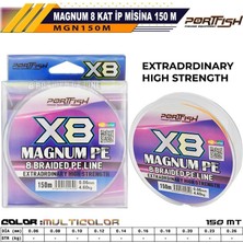 Portfish Magnum 8 Kat Ip Misina 150 mt Multi Color 0,18