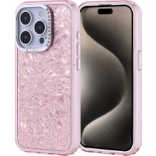 Cepustik Telefon Aksesuarları iPhone 15 Pro Kılıf Taşlı Tasarımlı Kapi Kılıf