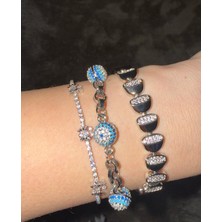 XP 3'lü Silver Künye, Bileklik Seti