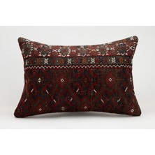 Kilim Wholesale El Yapımı Eski Kilimden Yapılmış Vintage Kırlent Kılıfı, Yün, 40X60 cm