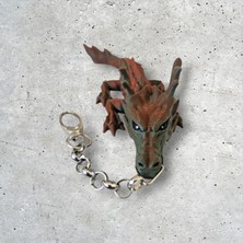 Dna Studio 3D Dragon Figür Kahve Anahtarl?k