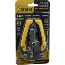 Timion 3in1 Çok Amaçlı Elektrikçi Pense Kesme - Sıyırma - Kıvırma 213MM (5148)