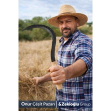 Muhtelif Profesyonel Orak  38 cm Dayanıklı ve Keskin Orak Saman Orağı