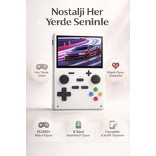 FaroxTech Retro Mini El Atarisi - 15.000+ Klasik Oyun, Şarjlı Taşınabilir Nostalji Konsolu