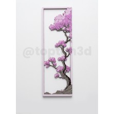 Modern Sakura Japon Kiraz Çiçeği Figürlü Hediyelik Kitap Ayracı, Minimalist Ayraç - 15CM