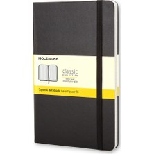 Moleskine Kareli Siyah Defter Cep Boy Sert Kapak