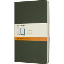 Moleskine Çizgili Cahier Not Defteri 3’lü Set L Boy Mersin Yeşili