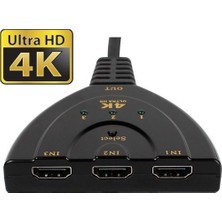 Maxgo 2151 3 Port 4K HDMI Switch Çoklayıcı Ultra HD Bağlantı ile Yüksek Performans