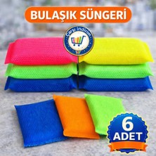 Nistabolje 6'lı Petek Dokulu Bulaşık Süngeri Sihirli Pratik Sünger