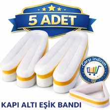 Nistabolje 5 Adet Yapışkanlı Kapı Altı(Eşik) Bandı Isı Yalıtım Süngeri 90 cm