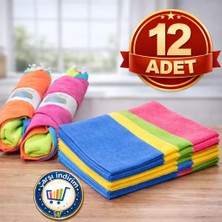 Nistabolje 12 Adet Mikrofiber Bez Genel Temizlik ve Toz Bezi