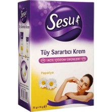 Sesu Tüy Sarartıcı Krem 35*18 Acil Çözüm Ürünü Papatya Özlü Hızlı Kullanım