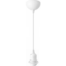 Conana Sarkıt E27 Duy Takımı Yarım Dişli Avize Başlık Duyu Beyaz 70cm Plastik (1 Adet)