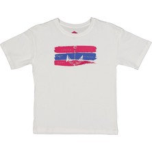 Lee Cooper London Çapa Erkek Çocuk %100 Pamuk O Yaka T-Shirt Off White