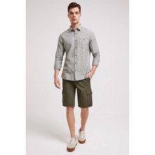Lee Cooper Man 1 Erkek %100 Pamuk Şort Açık Haki