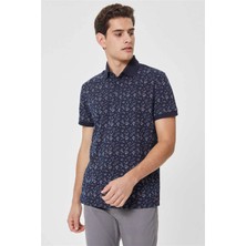 Lee Cooper Fresh Erkek %100 Pamuk Polo Yaka T-Shirt Lacivert