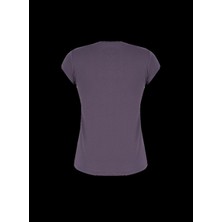Lee Cooper 222 LCF 242024 Bisiklet Yaka Oversized Baskılı Antrasit Kadın T-Shirt