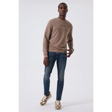 Lee Cooper Dorre Erkek Sweatshırt Bej