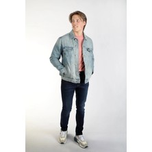 Lee Cooper Erkek Denim Ceket 242 Lcm 131001 Puebla Caesar Blue L