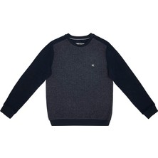 Lee Cooper Ethan Erkek Bisiklet Yaka Sweatshirt Lacivert-Antrasit