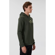 Lee Cooper Faust Erkek Kapüşonlu Sweatshirt Haki
