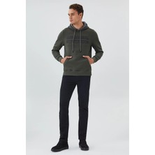 Lee Cooper Tess Erkek Kapüşonlu Sweatshırt Haki
