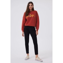 Lee Cooper Funny Yüksek Bel Normal Kesim Düz Paça Siyah Kadın Jean Pantolon