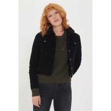 Lee Cooper Freda Nd 2 Kürklü Kadın Kadife Ceket