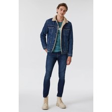 Lee Cooper Puebla Erkek Kürklü Jean Ceket